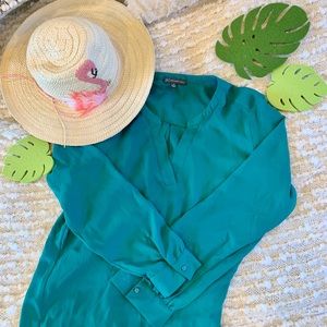 Adrianna Papell green blouse